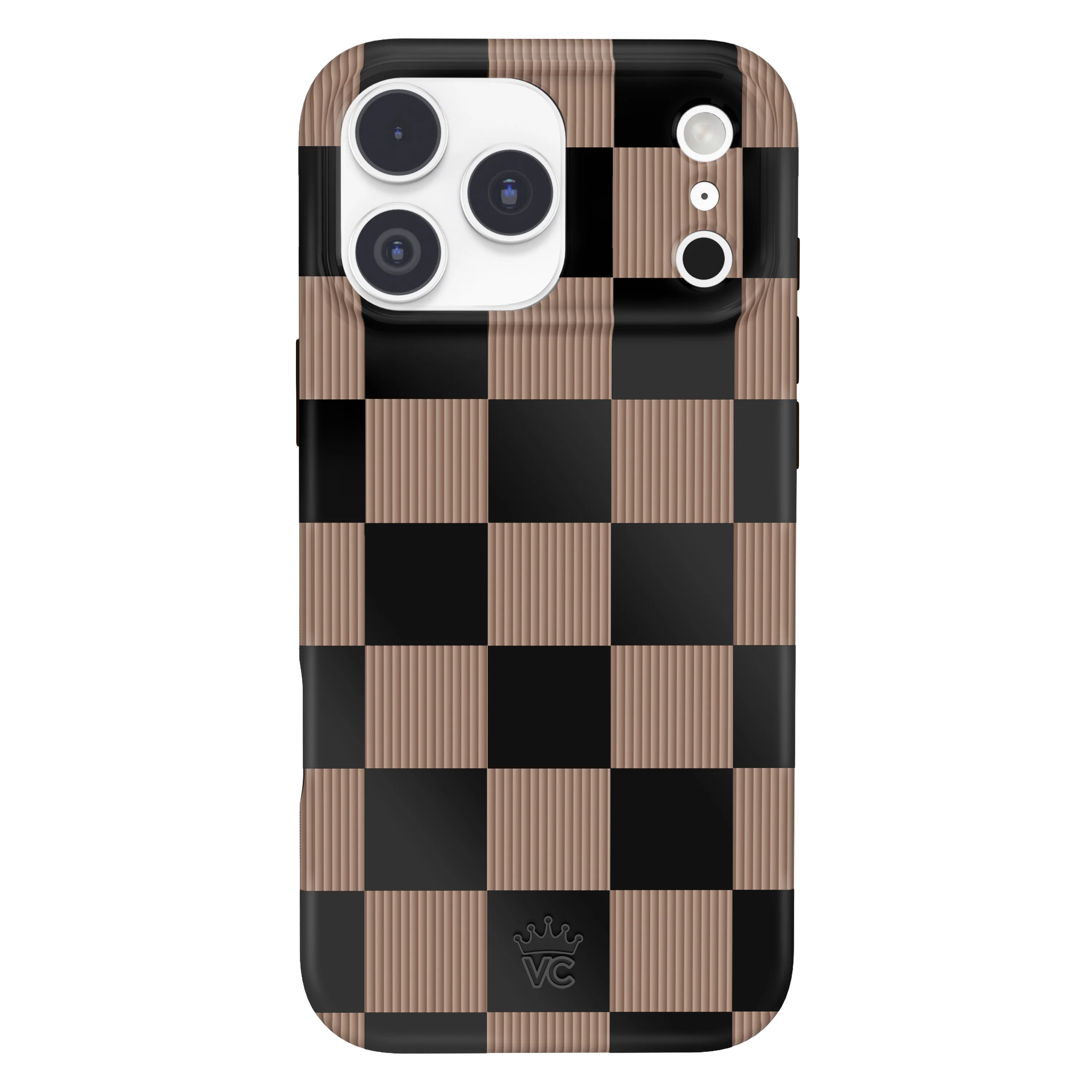 Mocha Vibe Checkered iPhone Case - Image 106