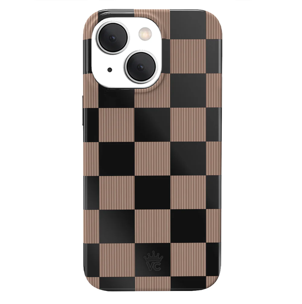 Mocha Vibe Checkered iPhone Case - Image 11