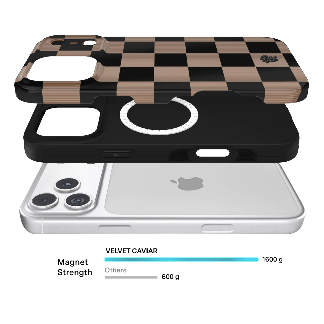 Mocha Vibe Checkered iPhone Case - Image 114