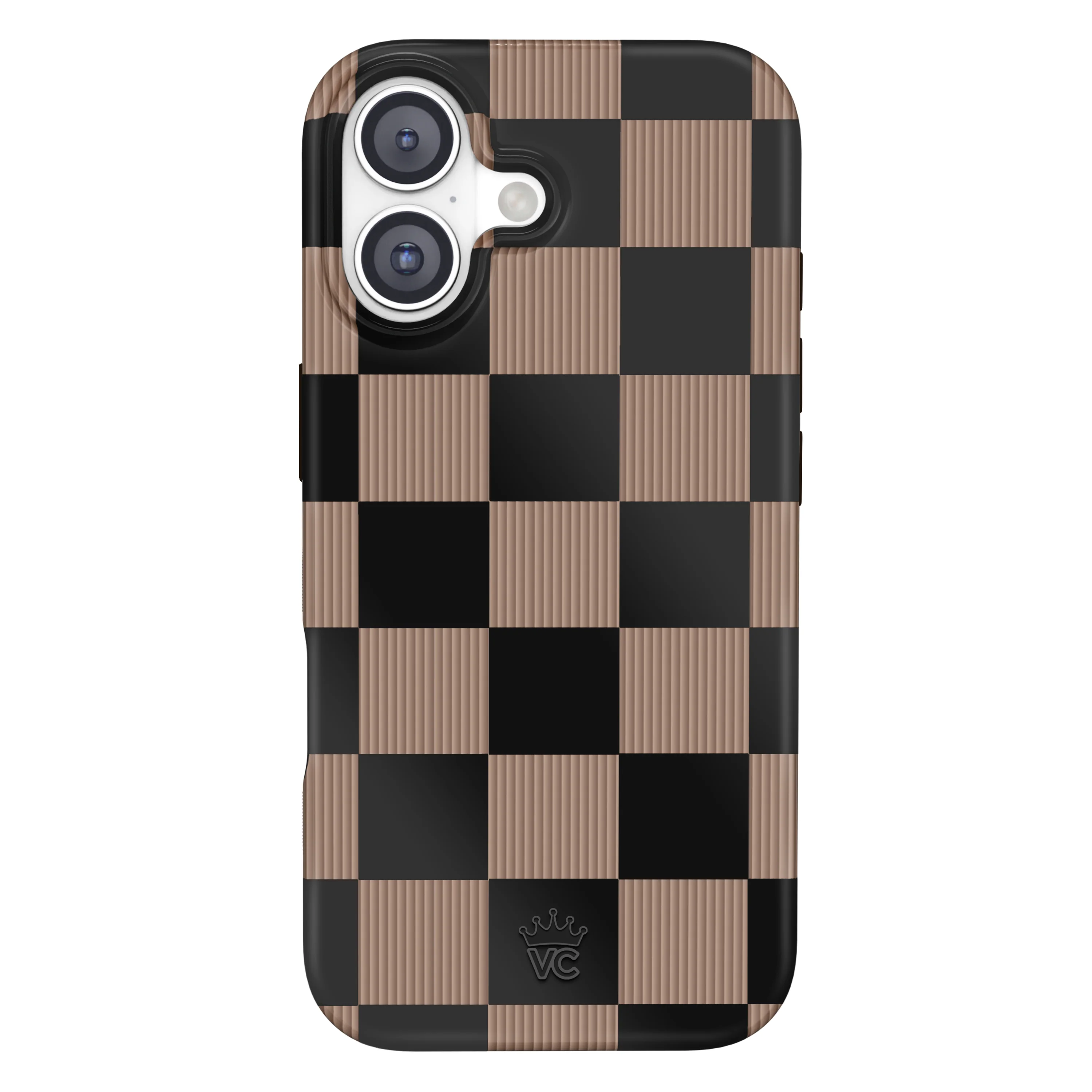 Mocha Vibe Checkered iPhone Case - Image 116