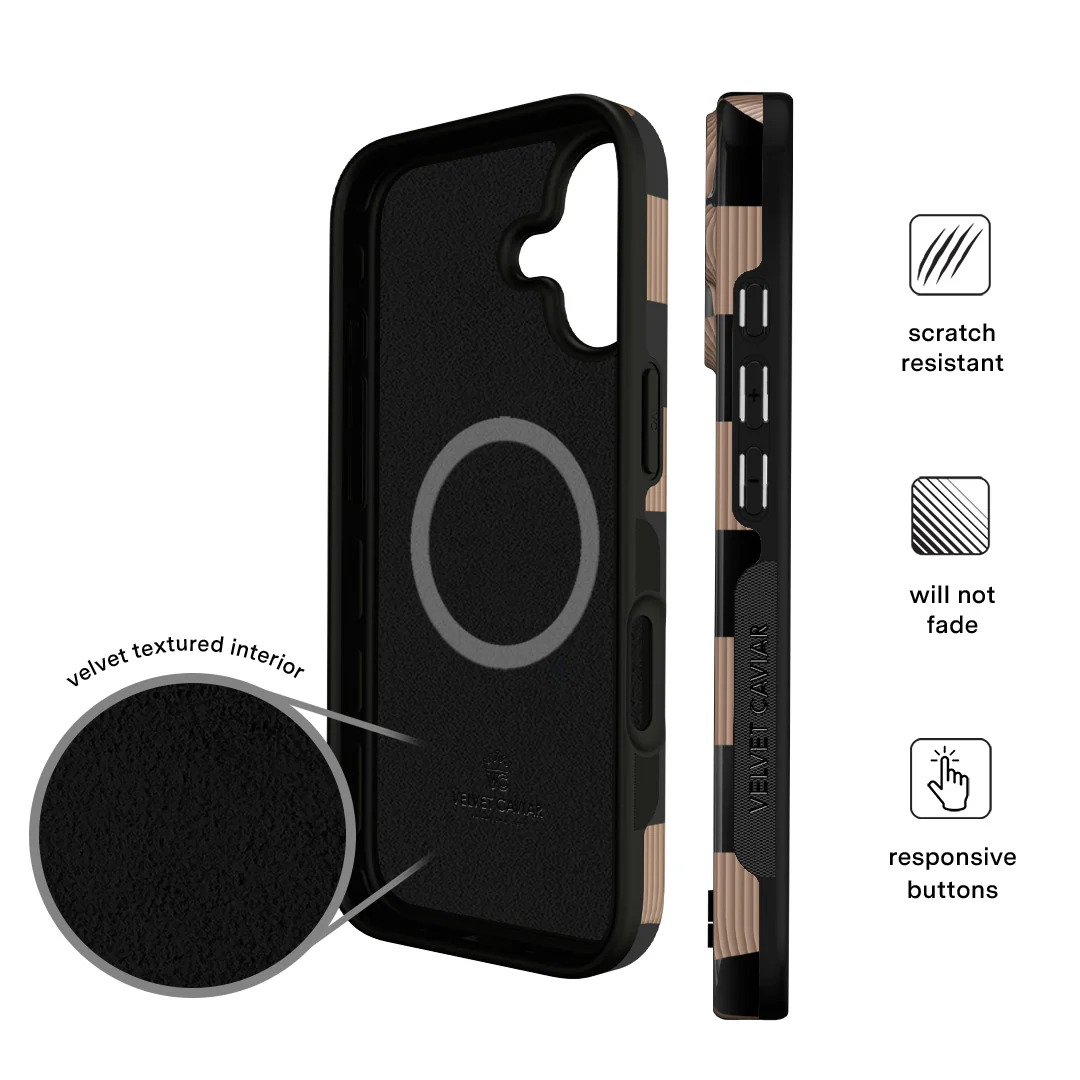 Mocha Vibe Checkered iPhone Case - Image 120