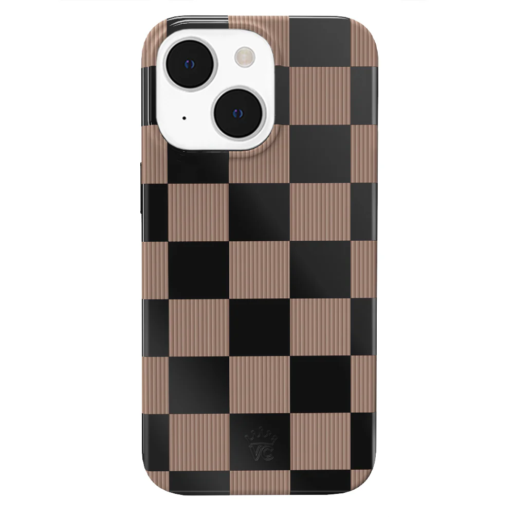 Mocha Vibe Checkered iPhone Case - Image 41