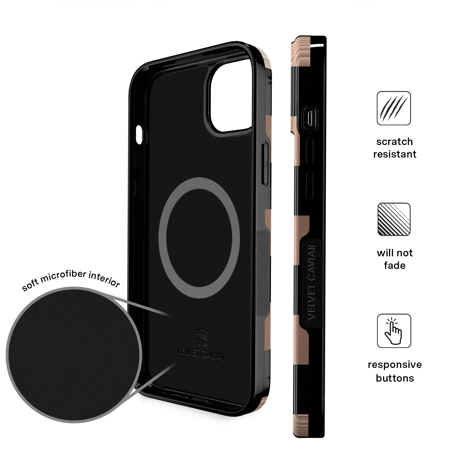 Mocha Vibe Checkered iPhone Case - Image 45