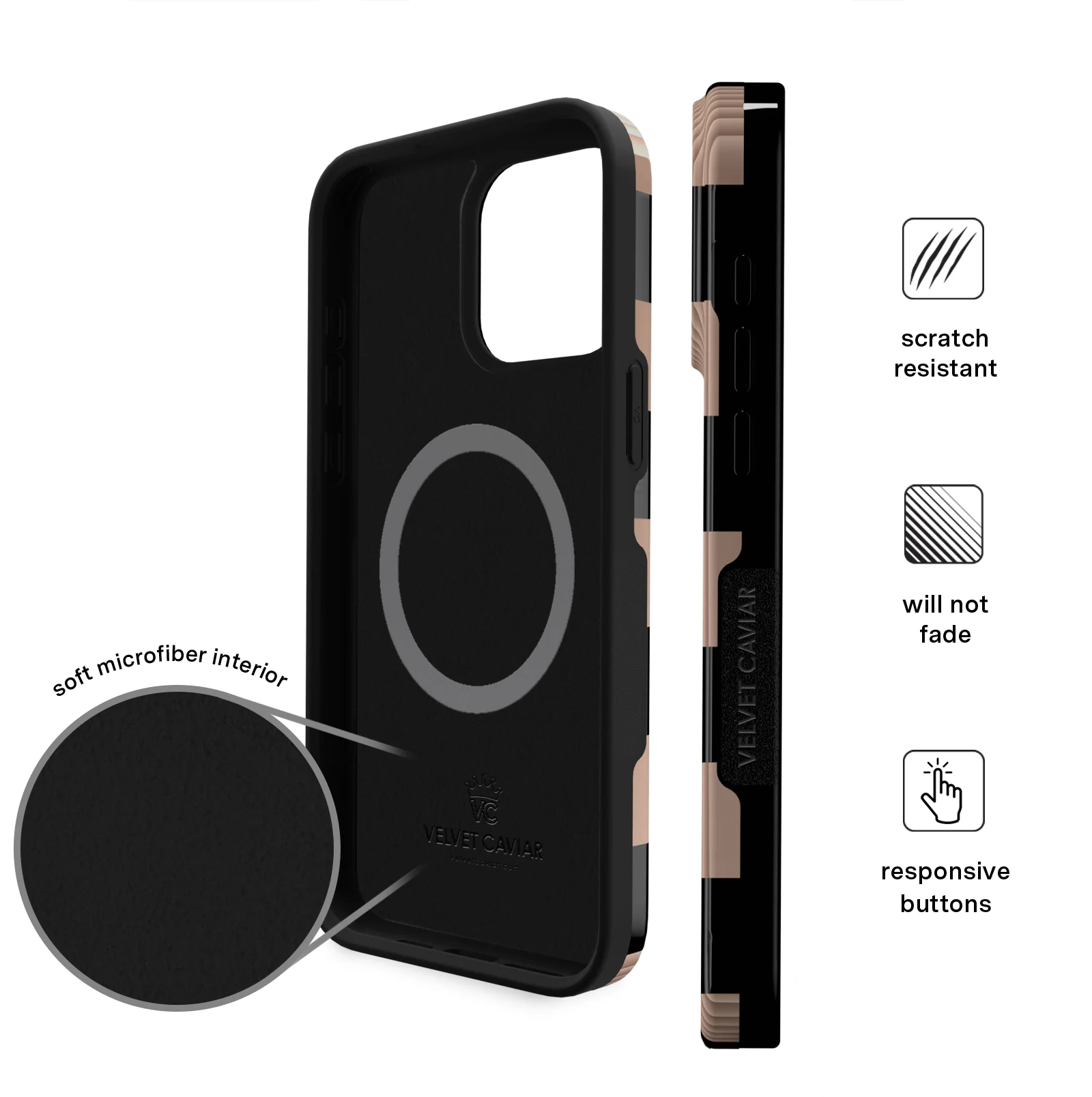 Mocha Vibe Checkered iPhone Case - Image 75