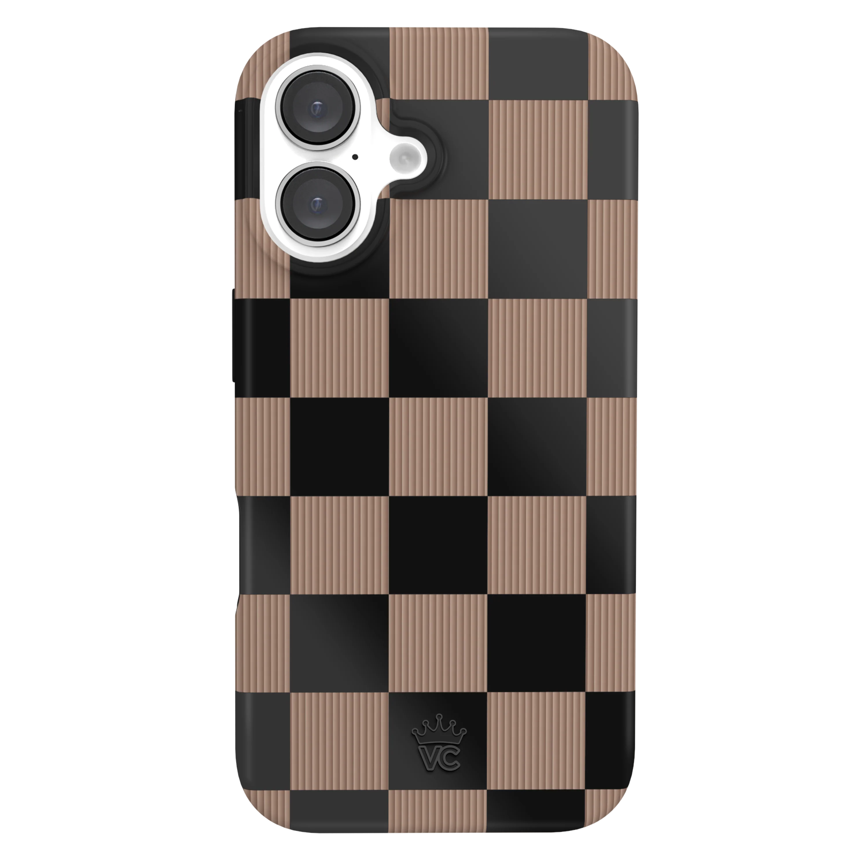 Mocha Vibe Checkered iPhone Case - Image 81