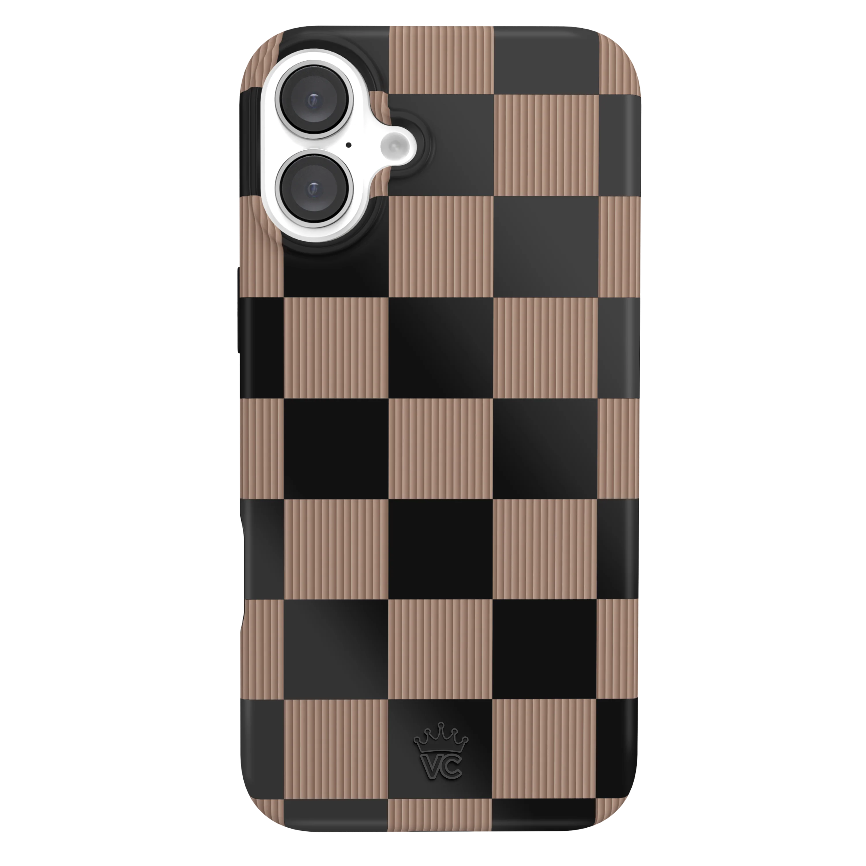 Mocha Vibe Checkered iPhone Case - Image 86