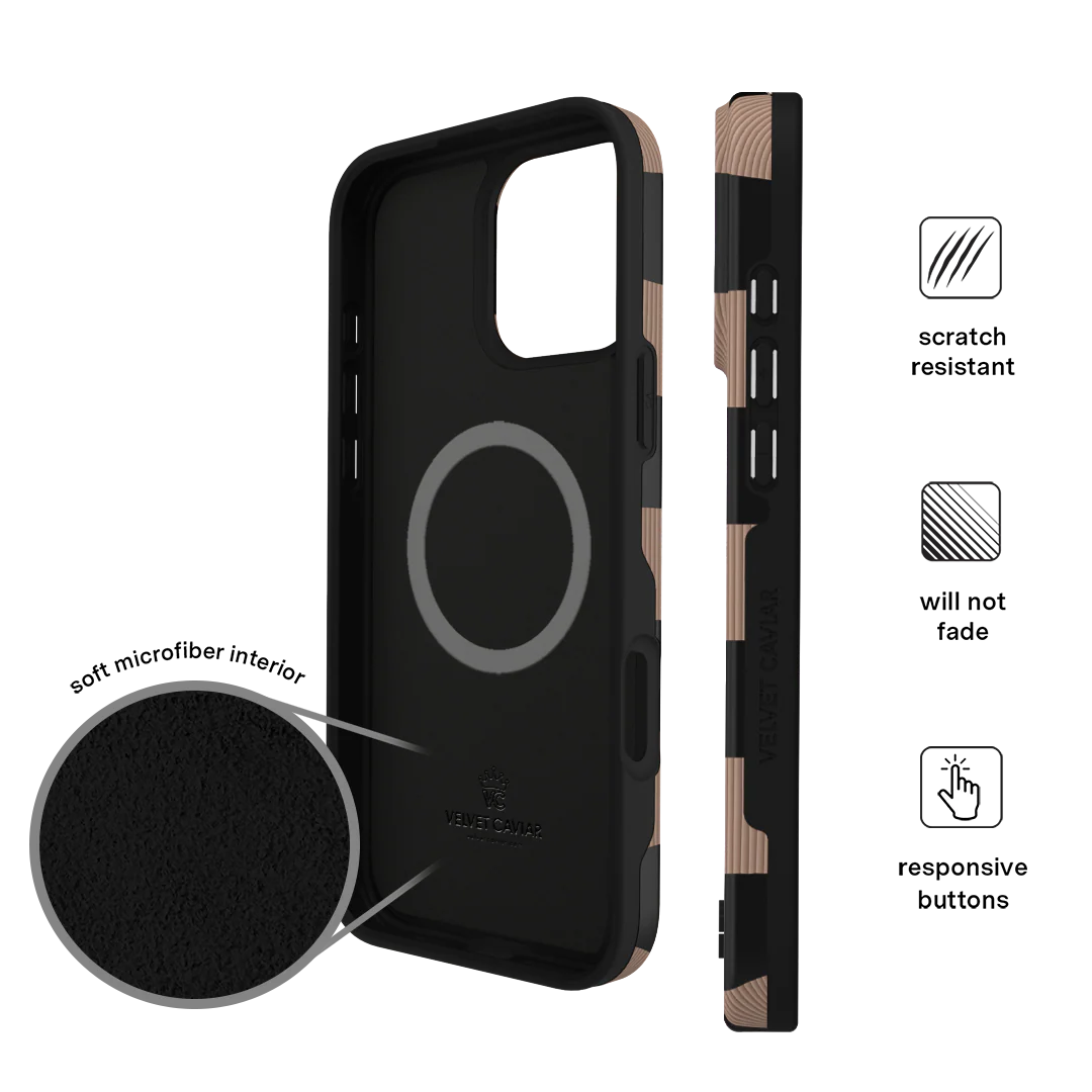 Mocha Vibe Checkered iPhone Case - Image 95