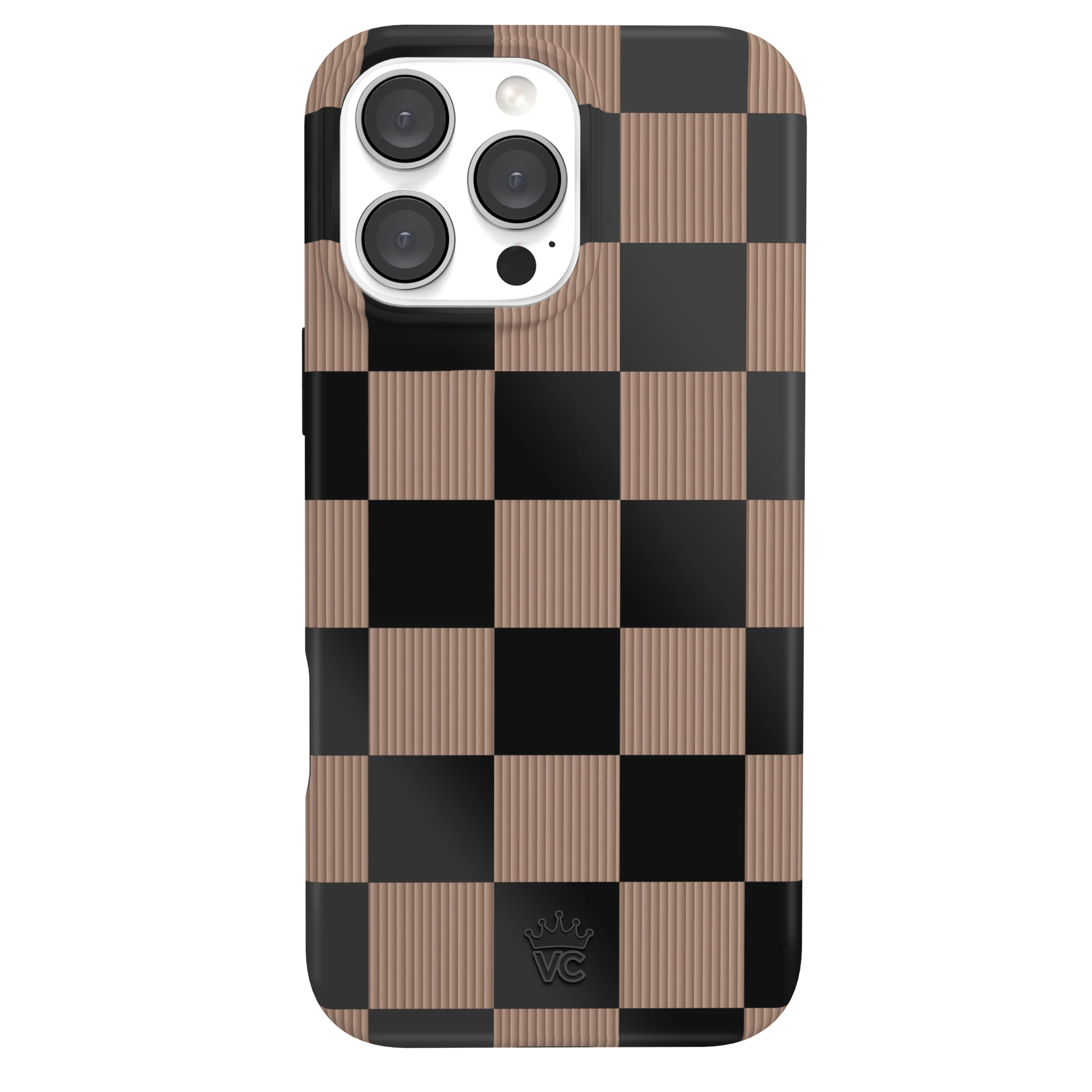 Mocha Vibe Checkered iPhone Case - Image 96