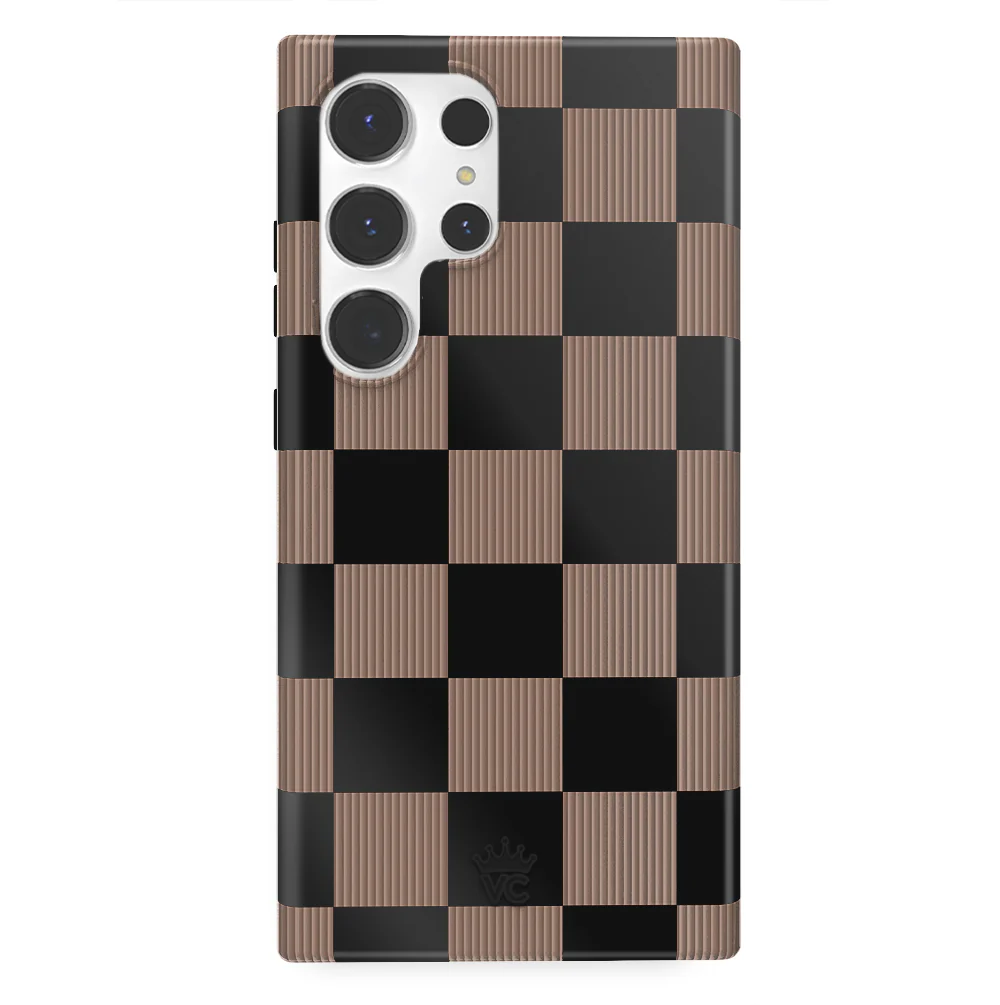 Mocha Vibe Checkered Samsung Case - Image 13