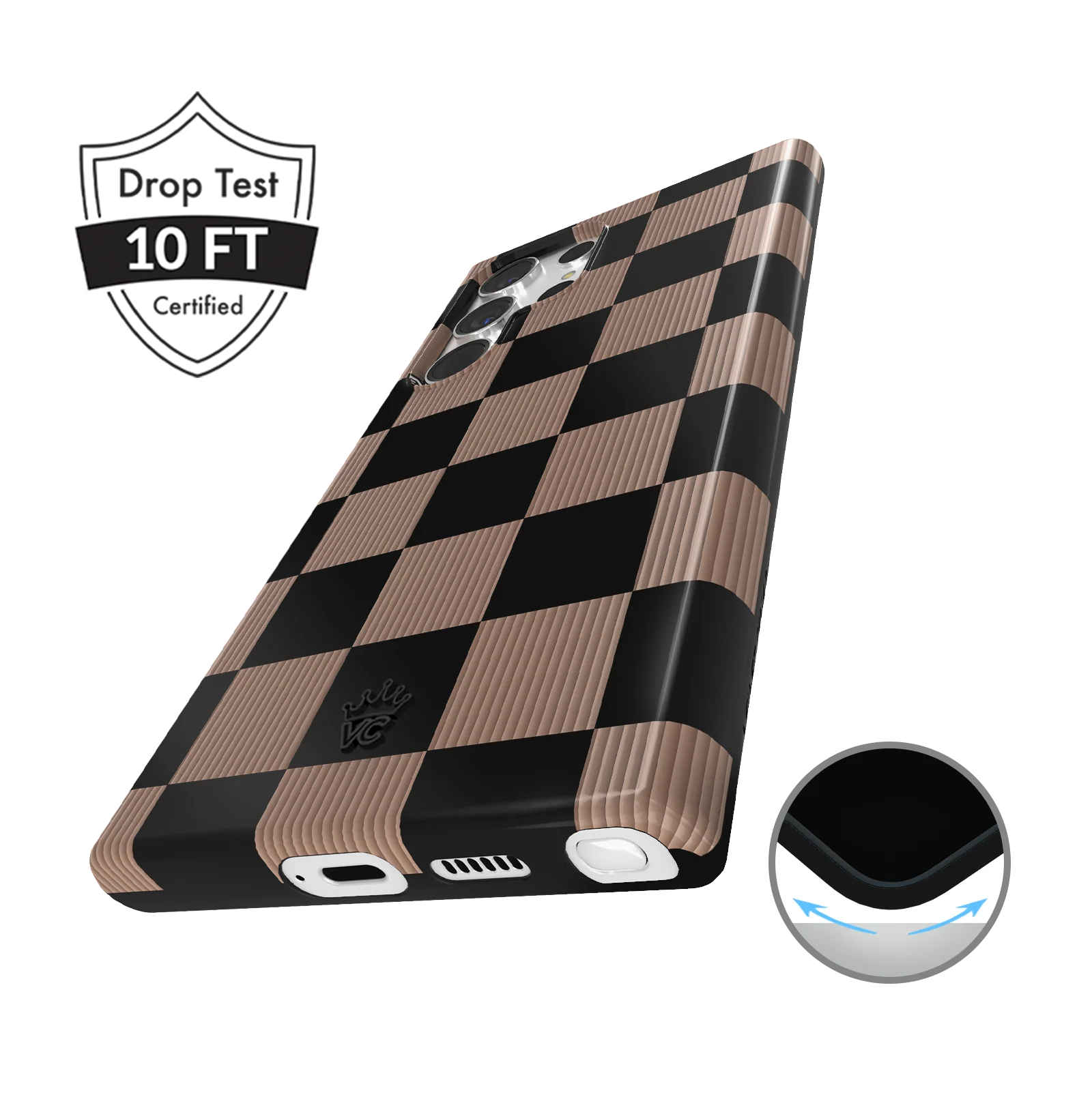 Mocha Vibe Checkered Samsung Case - Image 15