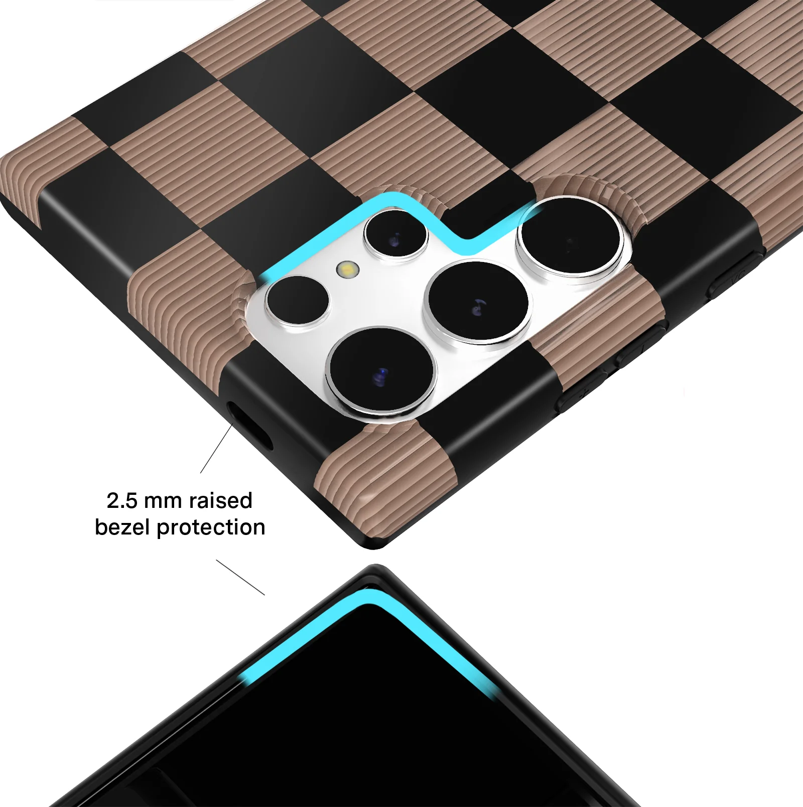 Mocha Vibe Checkered Samsung Case - Image 16
