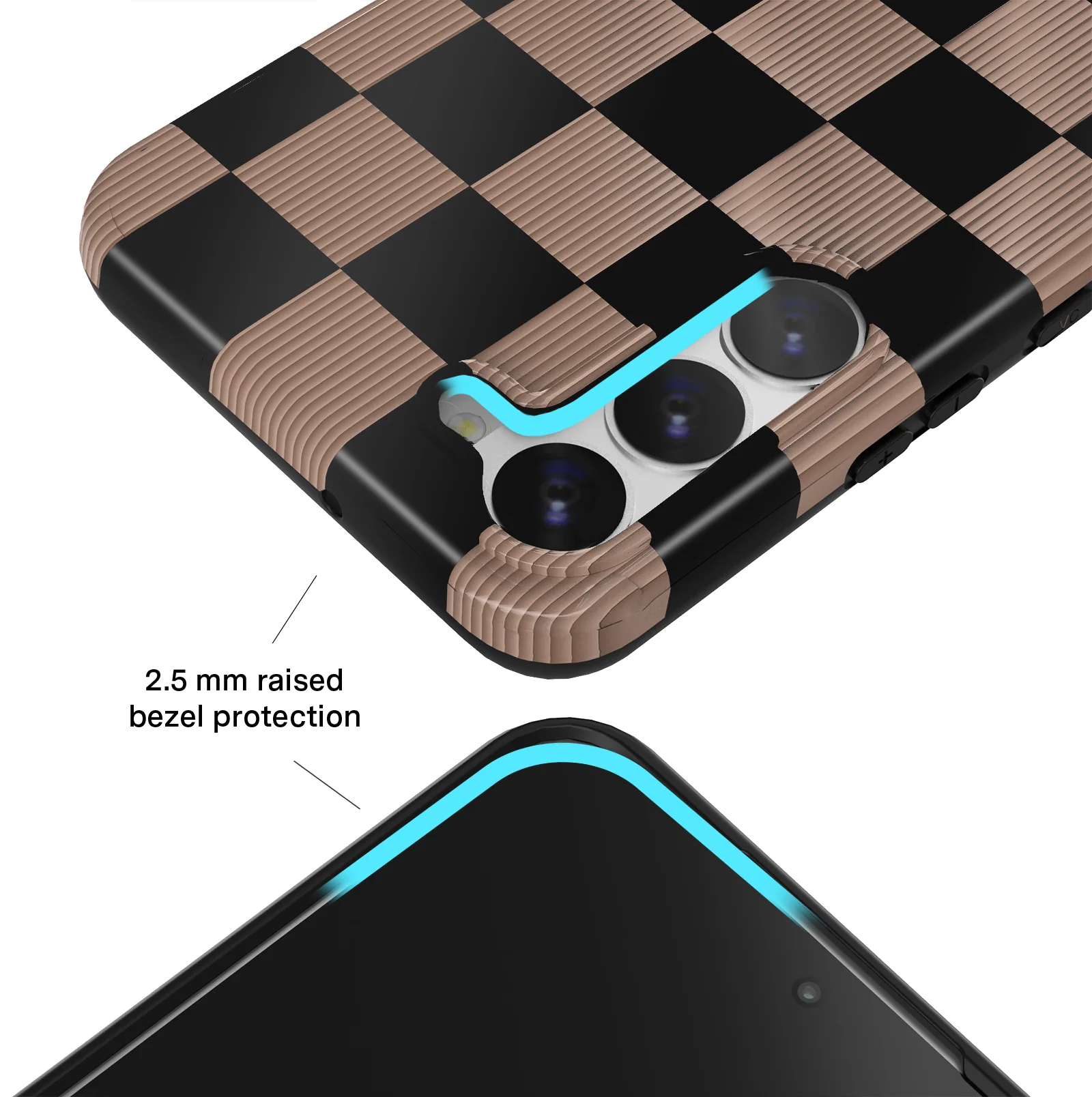 Mocha Vibe Checkered Samsung Case - Image 28