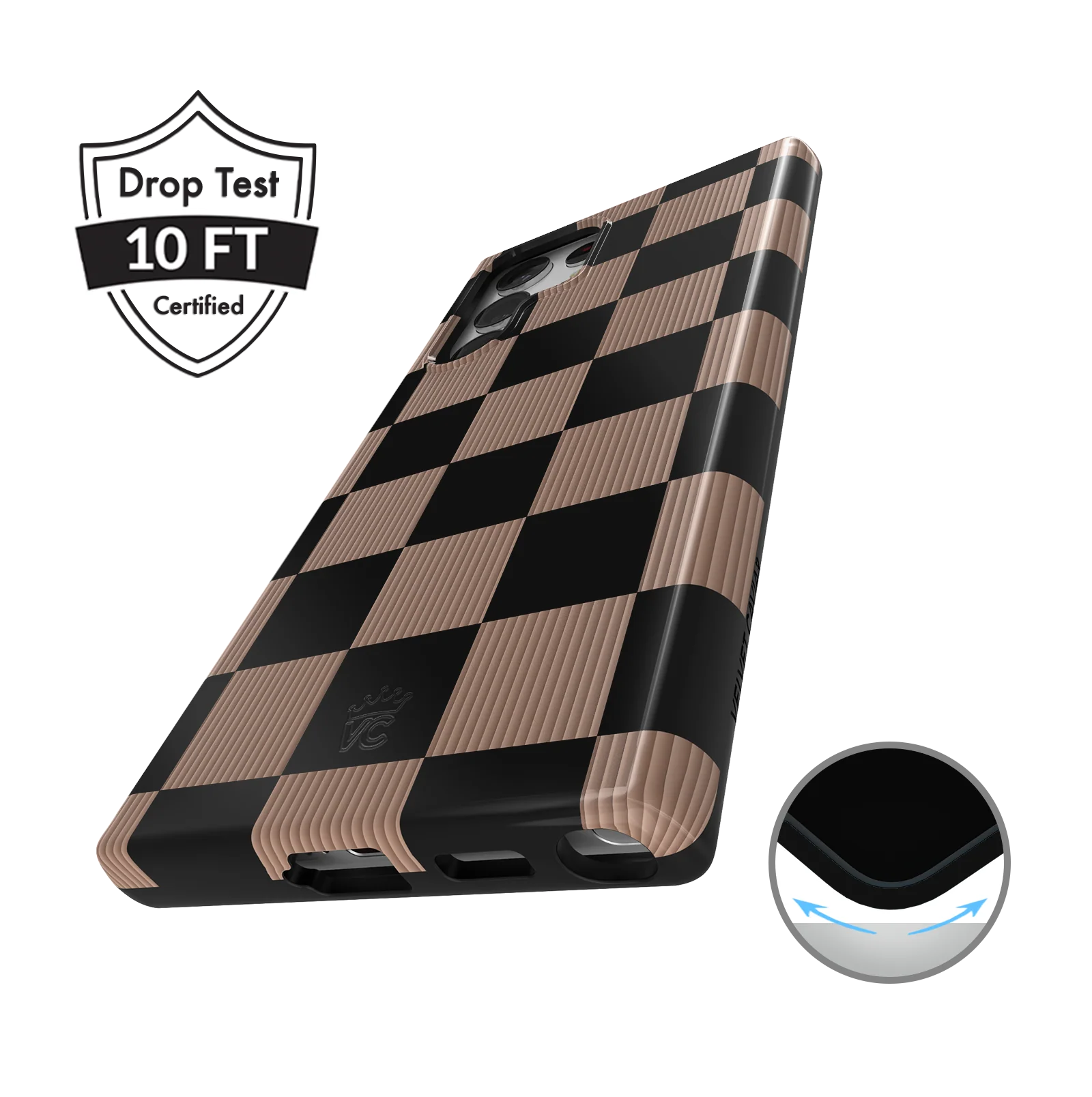 Mocha Vibe Checkered Samsung Case - Image 30