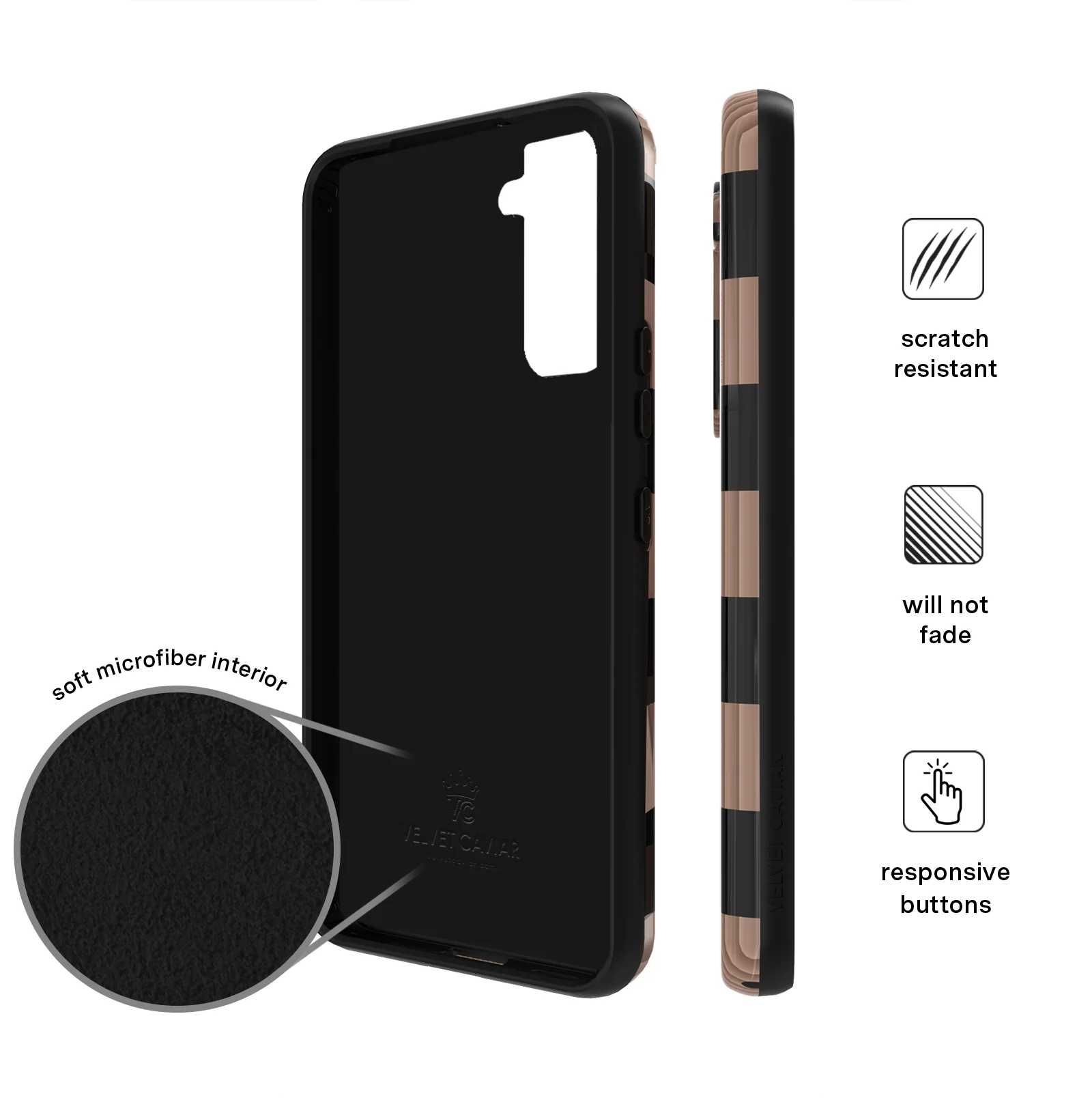 Mocha Vibe Checkered Samsung Case - Image 31