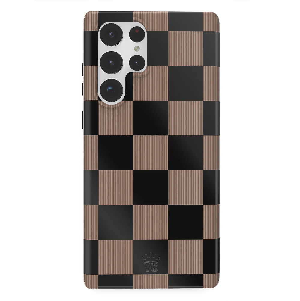 Mocha Vibe Checkered Samsung Case - Image 32