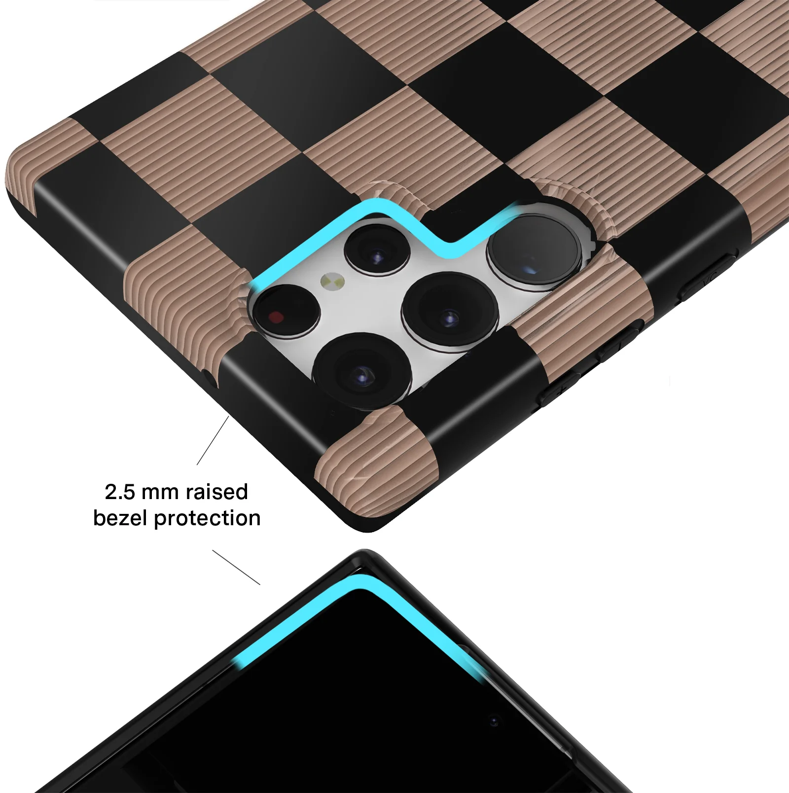 Mocha Vibe Checkered Samsung Case - Image 34