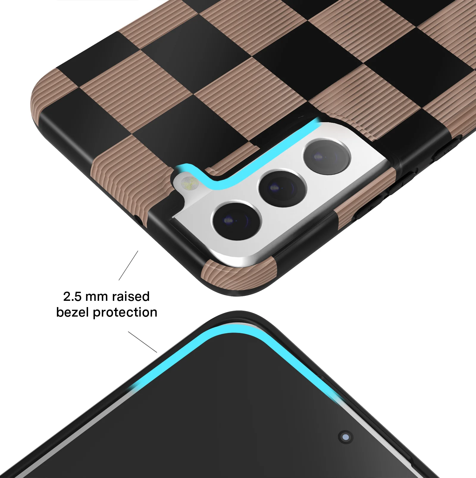 Mocha Vibe Checkered Samsung Case - Image 65