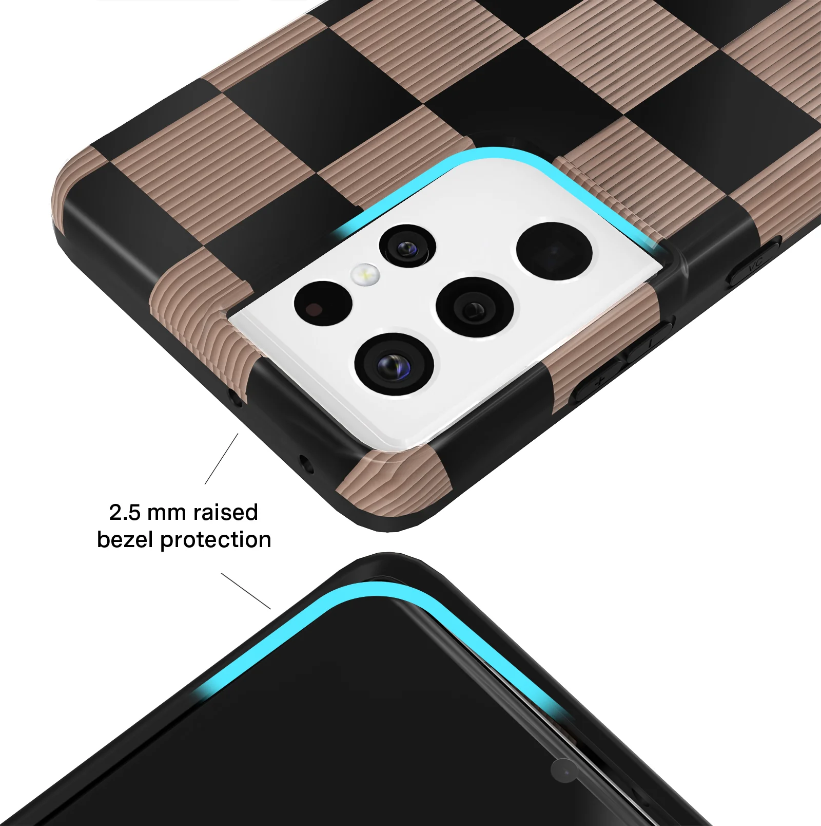 Mocha Vibe Checkered Samsung Case - Image 70
