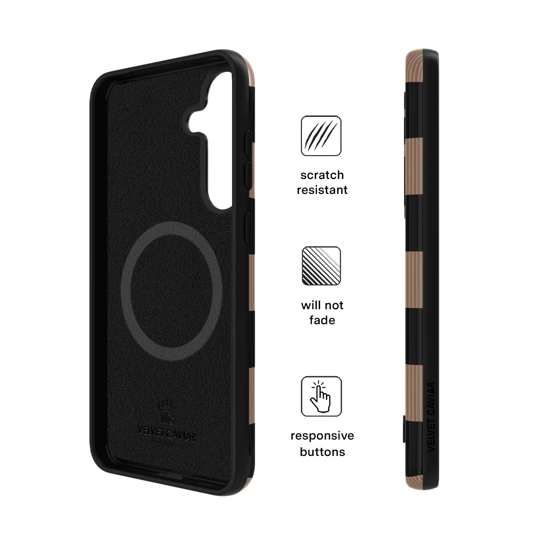Mocha Vibe Checkered Samsung Case - Image 83