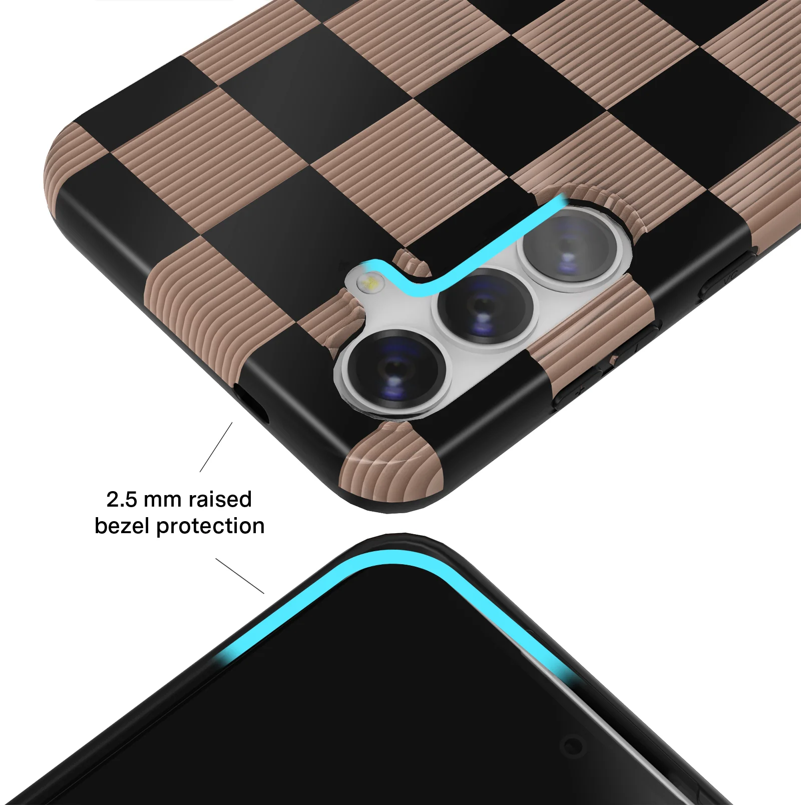 Mocha Vibe Checkered Samsung Case - Image 9