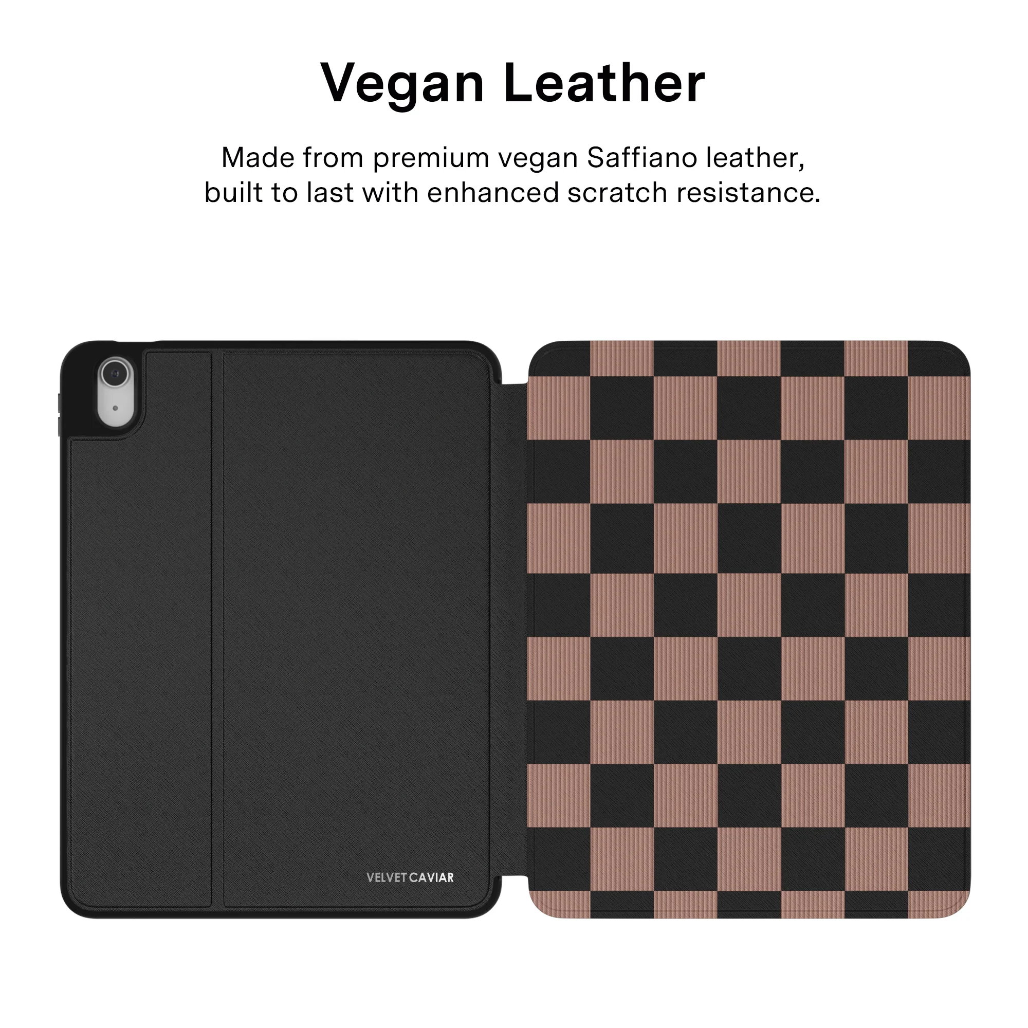 Mocha Vibe Checkered iPad Case - Image 10