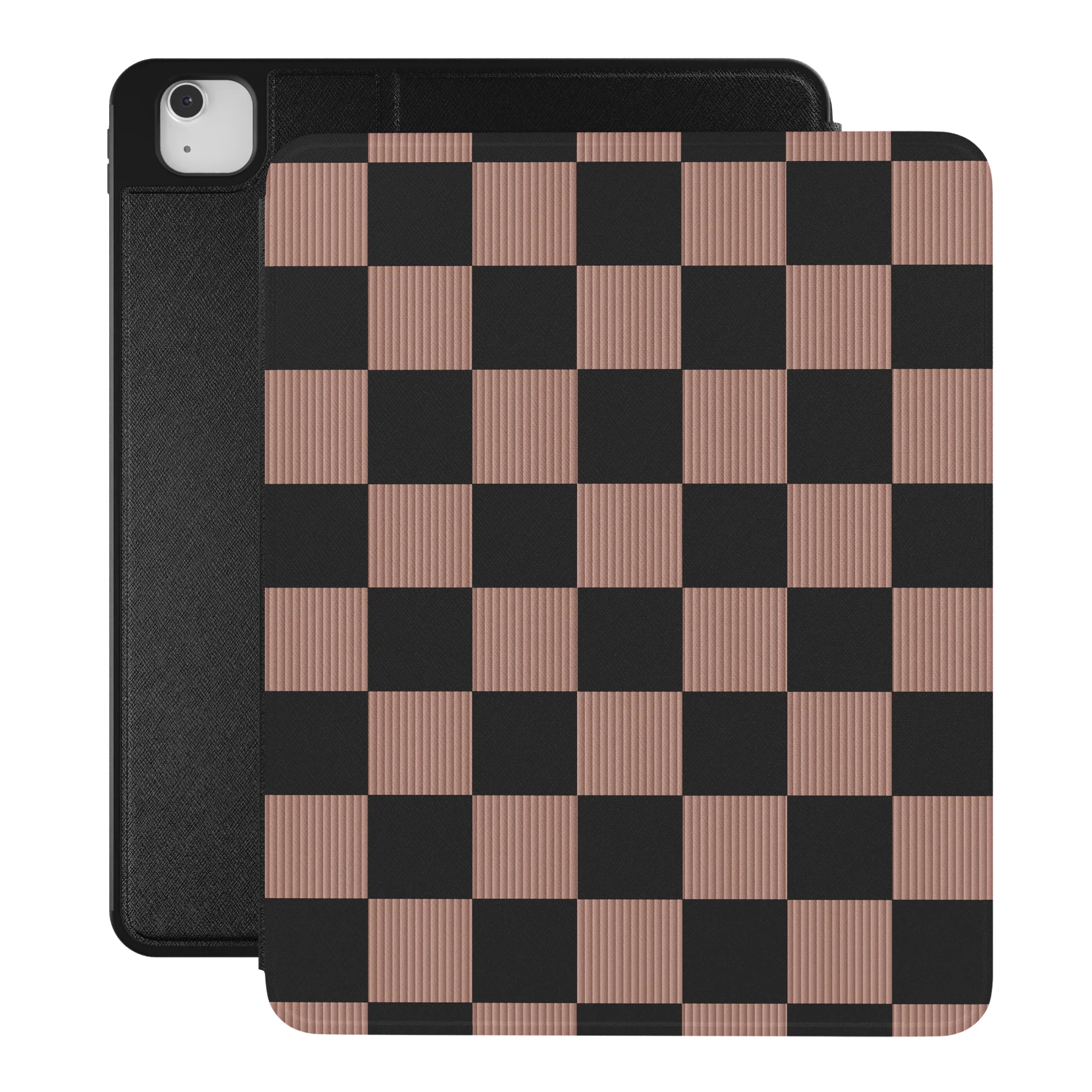Mocha Vibe Checkered iPad Case - Image 18