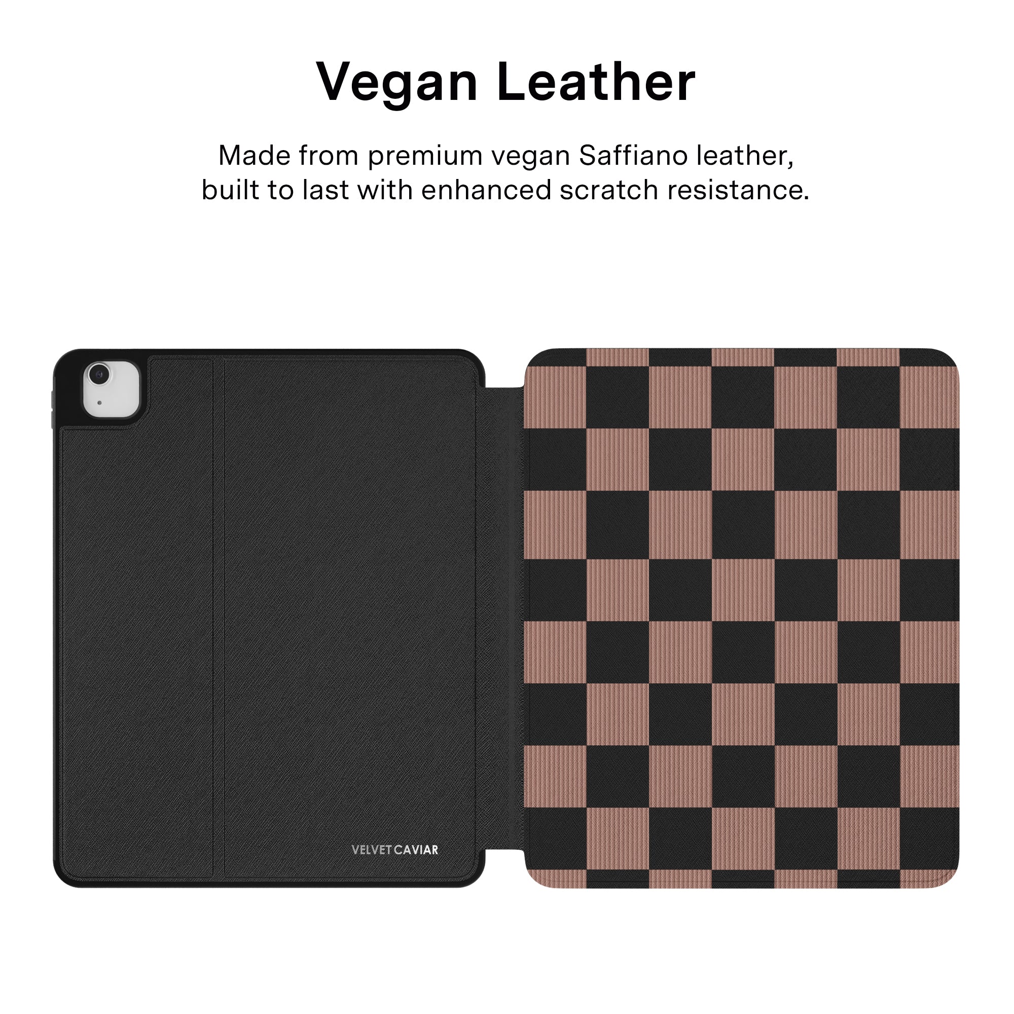 Mocha Vibe Checkered iPad Case - Image 21