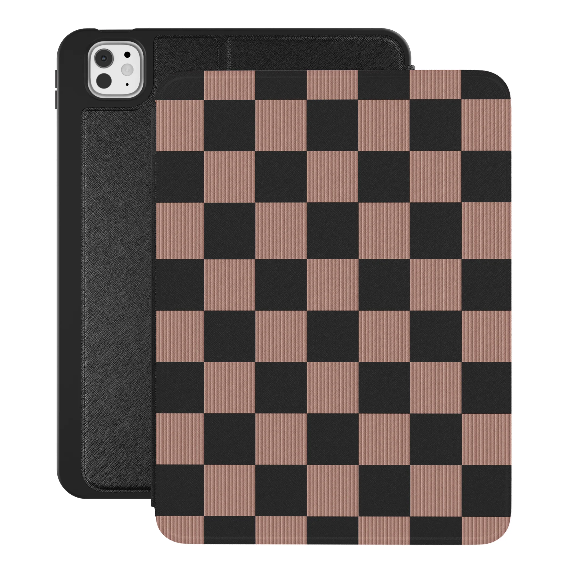 Mocha Vibe Checkered iPad Case - Image 24