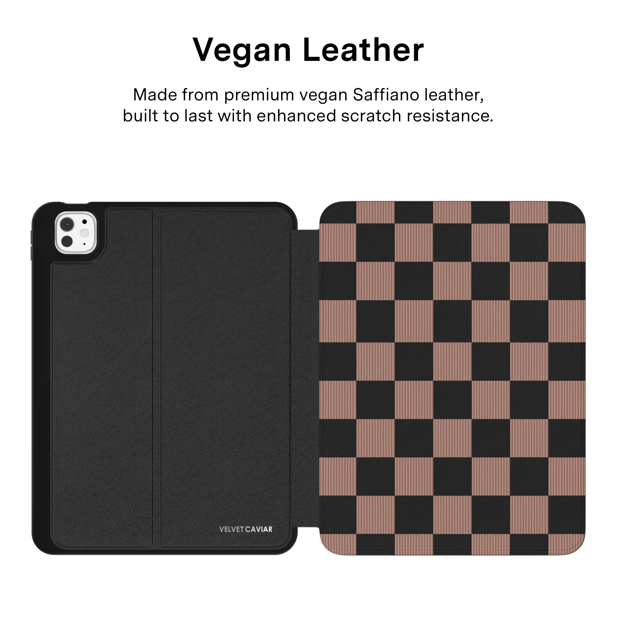 Mocha Vibe Checkered iPad Case - Image 27