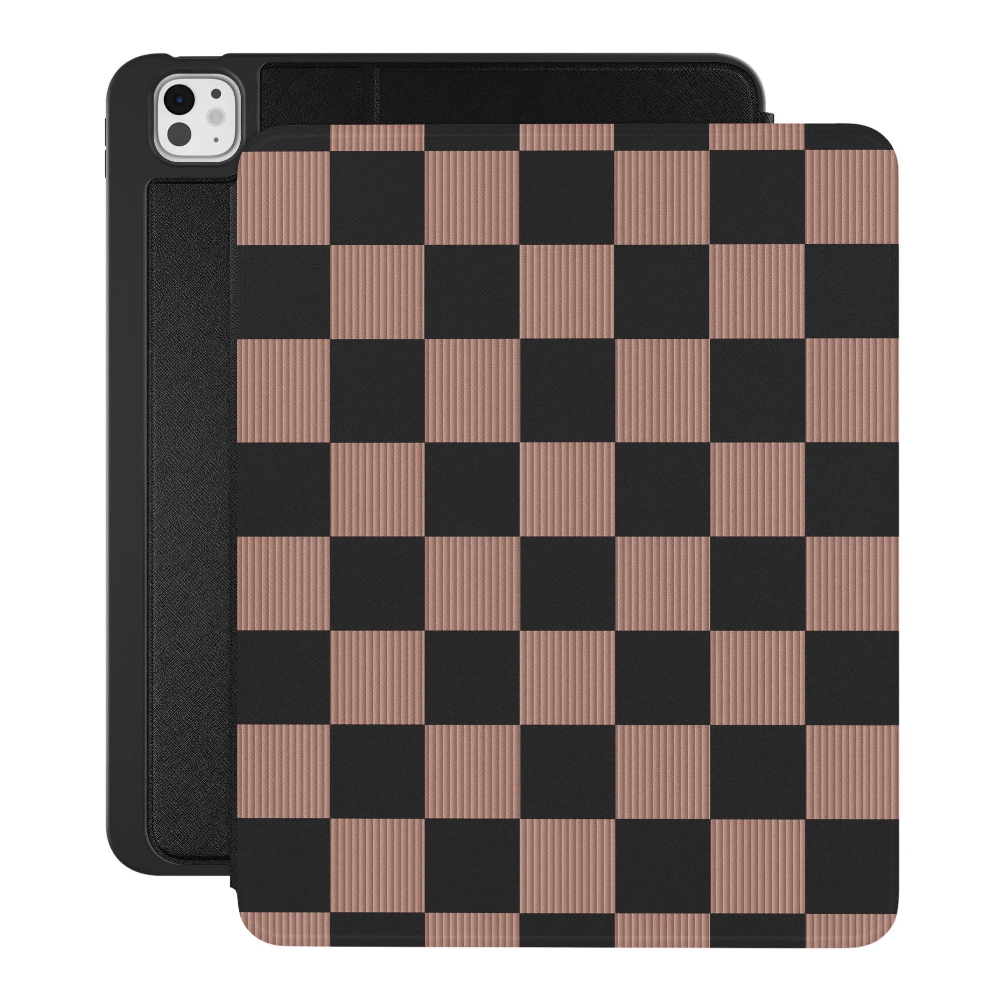 Mocha Vibe Checkered iPad Case - Image 30