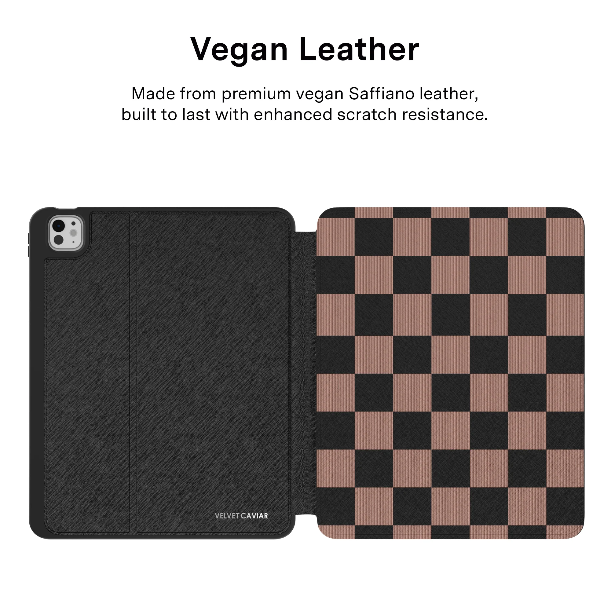 Mocha Vibe Checkered iPad Case - Image 33