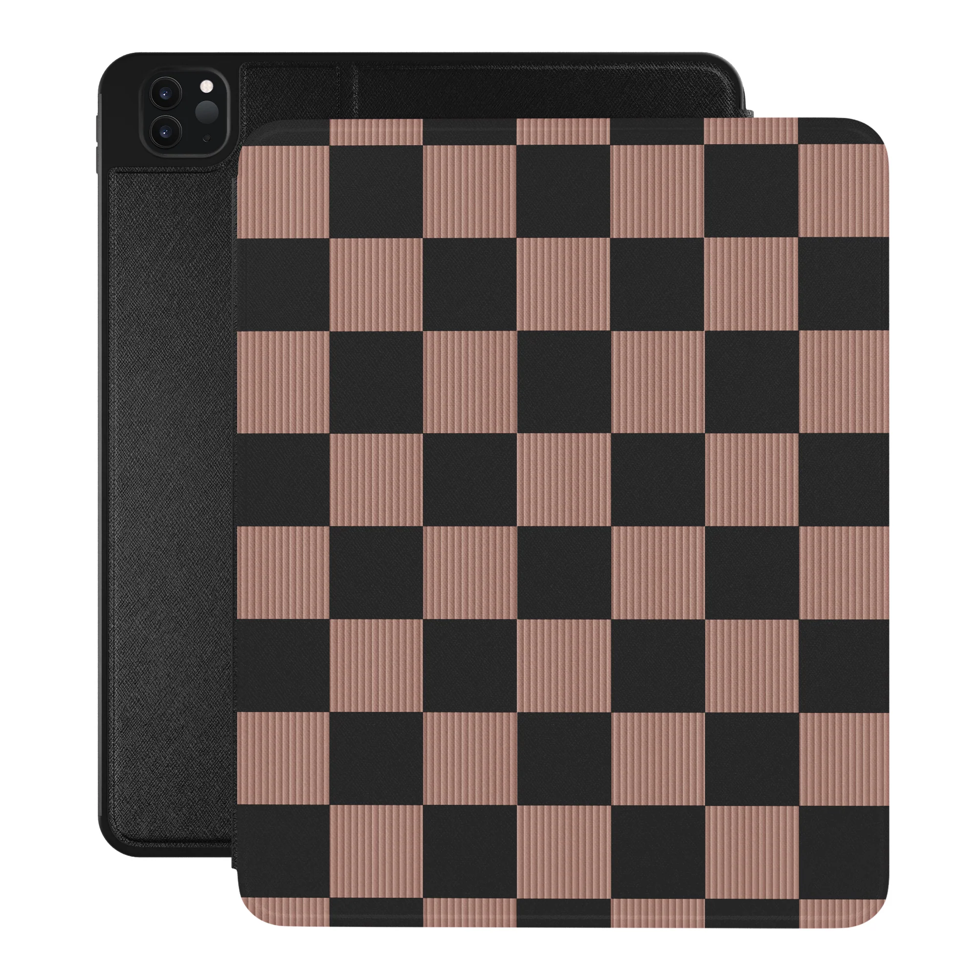 Mocha Vibe Checkered iPad Case - Image 36