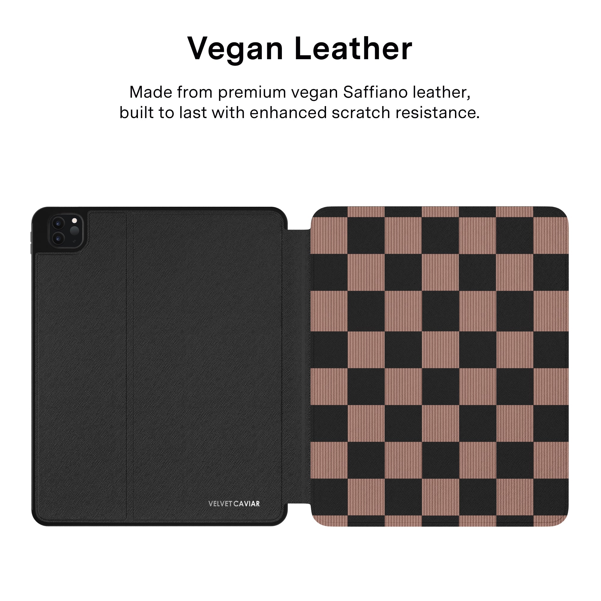 Mocha Vibe Checkered iPad Case - Image 39