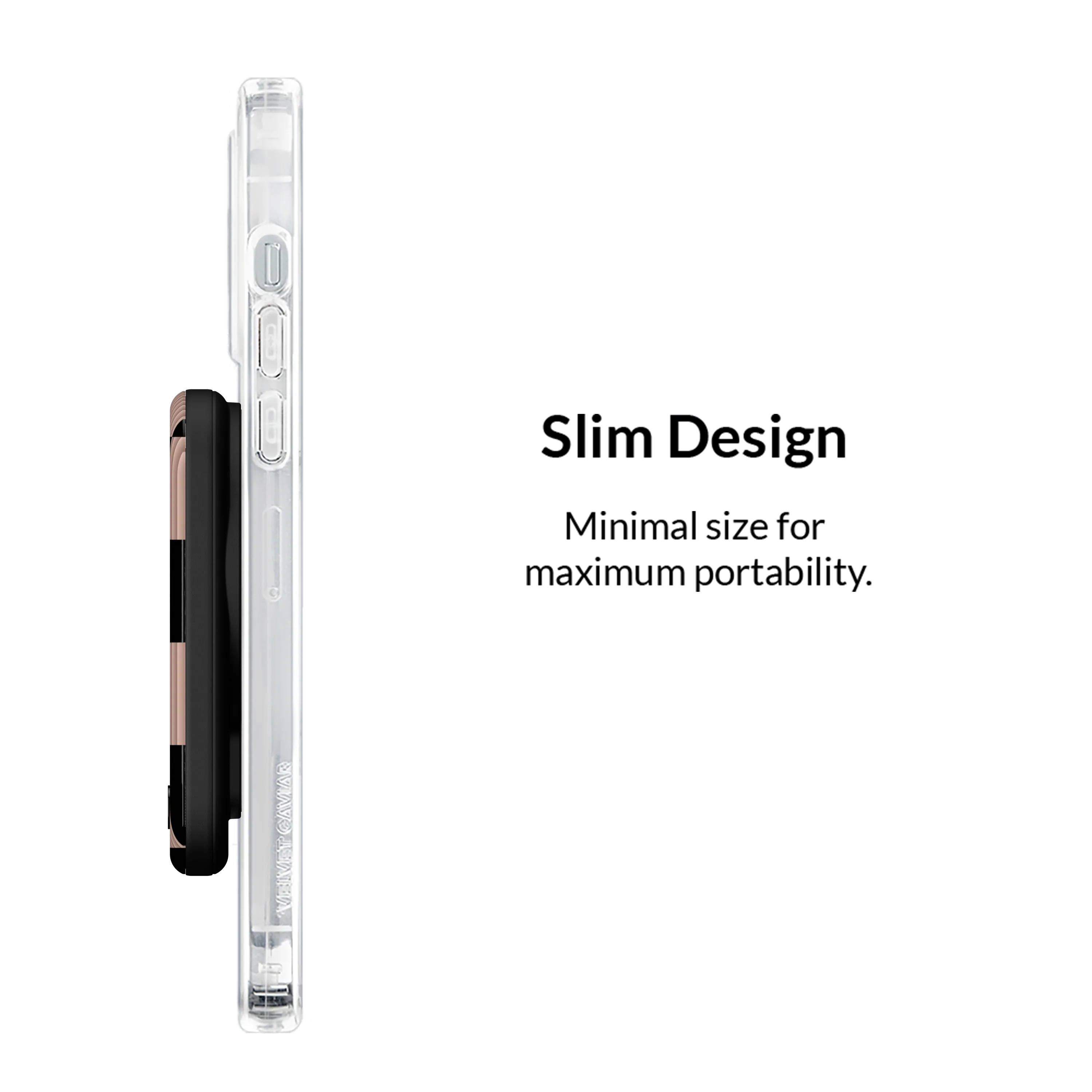 Mocha Vibe Checkered MagSafe Battery Power Pack - Image 5