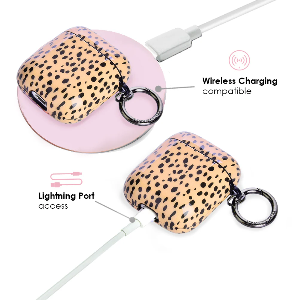 Spotted Nude Cheetah AirPods Case - Image 3