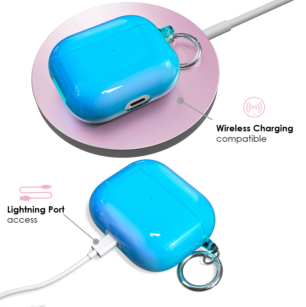 Neon Blue AirPod Case - Image 13