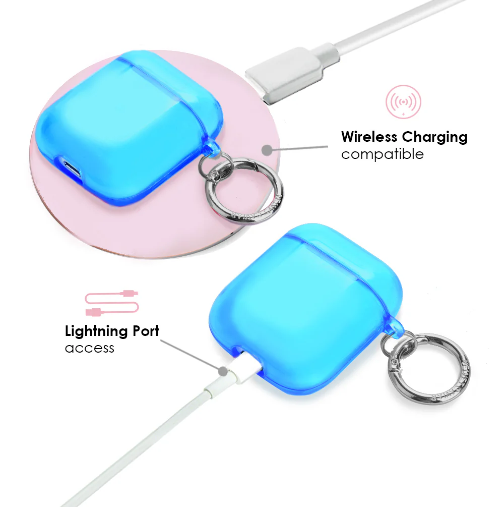 Neon Blue AirPod Case - Image 4