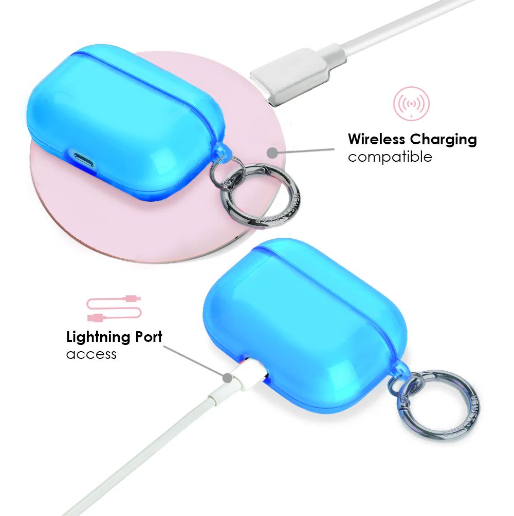 Neon Blue AirPod Case - Image 9