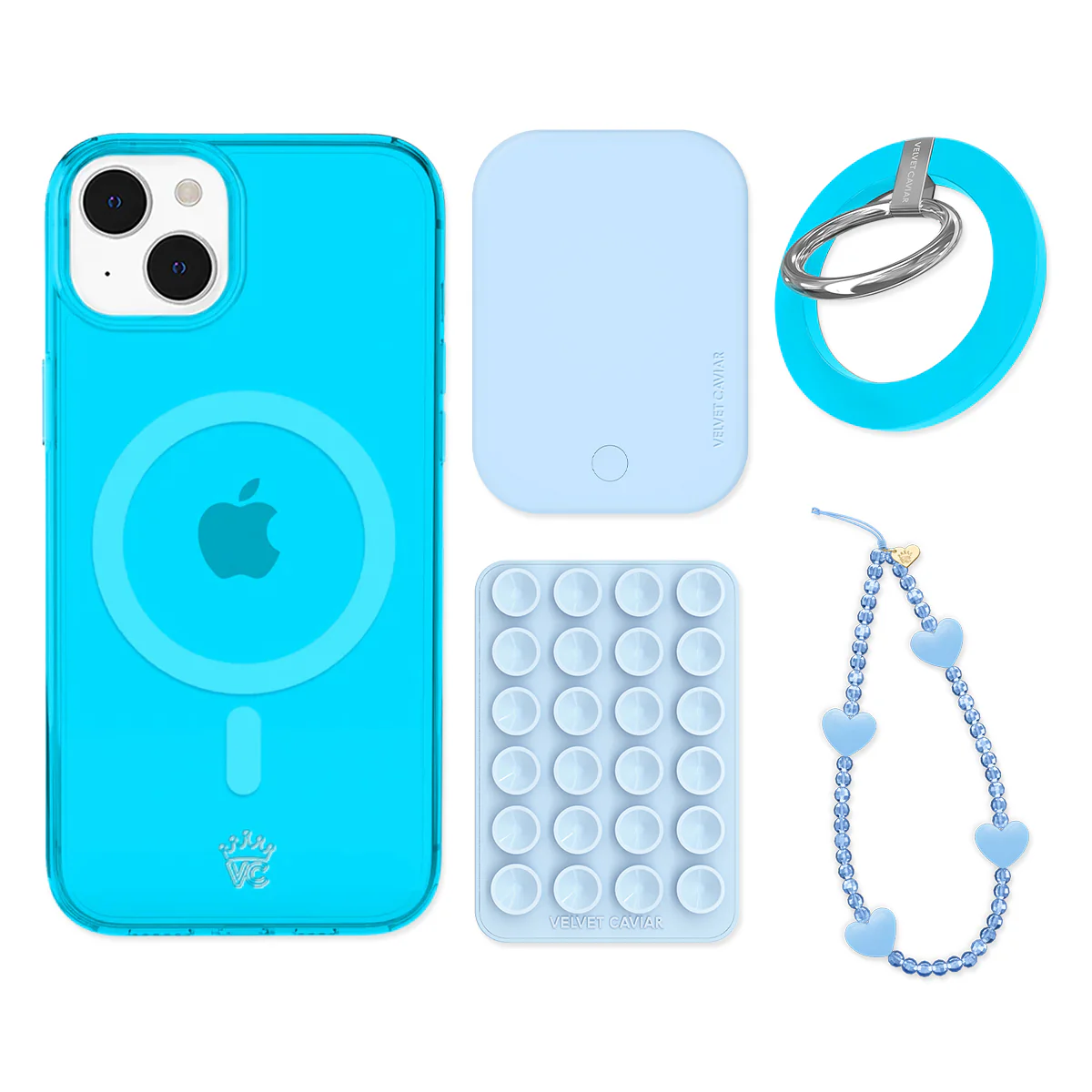 Neon Blue iPhone Bundle Set - Grip - Image 11