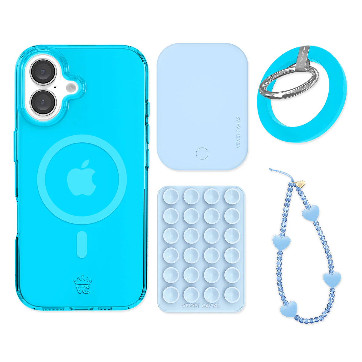 Neon Blue iPhone Bundle Set - Grip - Image 4