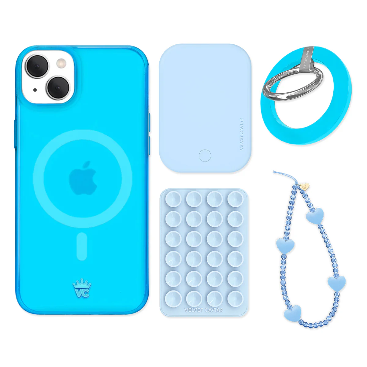 Neon Blue iPhone Bundle Set - Grip - Image 8