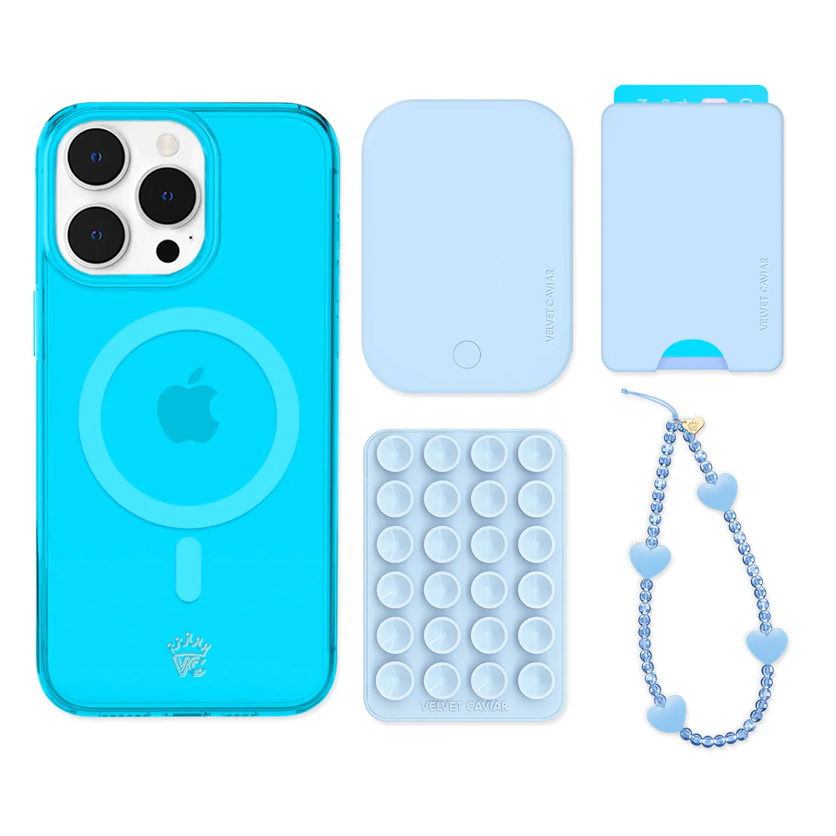 Neon Blue iPhone Bundle Set - Wallet - Image 10