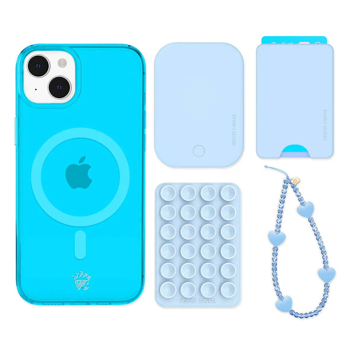 Neon Blue iPhone Bundle Set - Wallet - Image 12