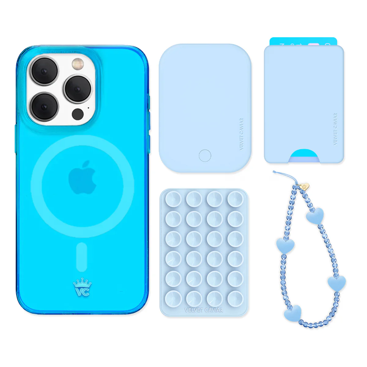 Neon Blue iPhone Bundle Set - Wallet - Image 7