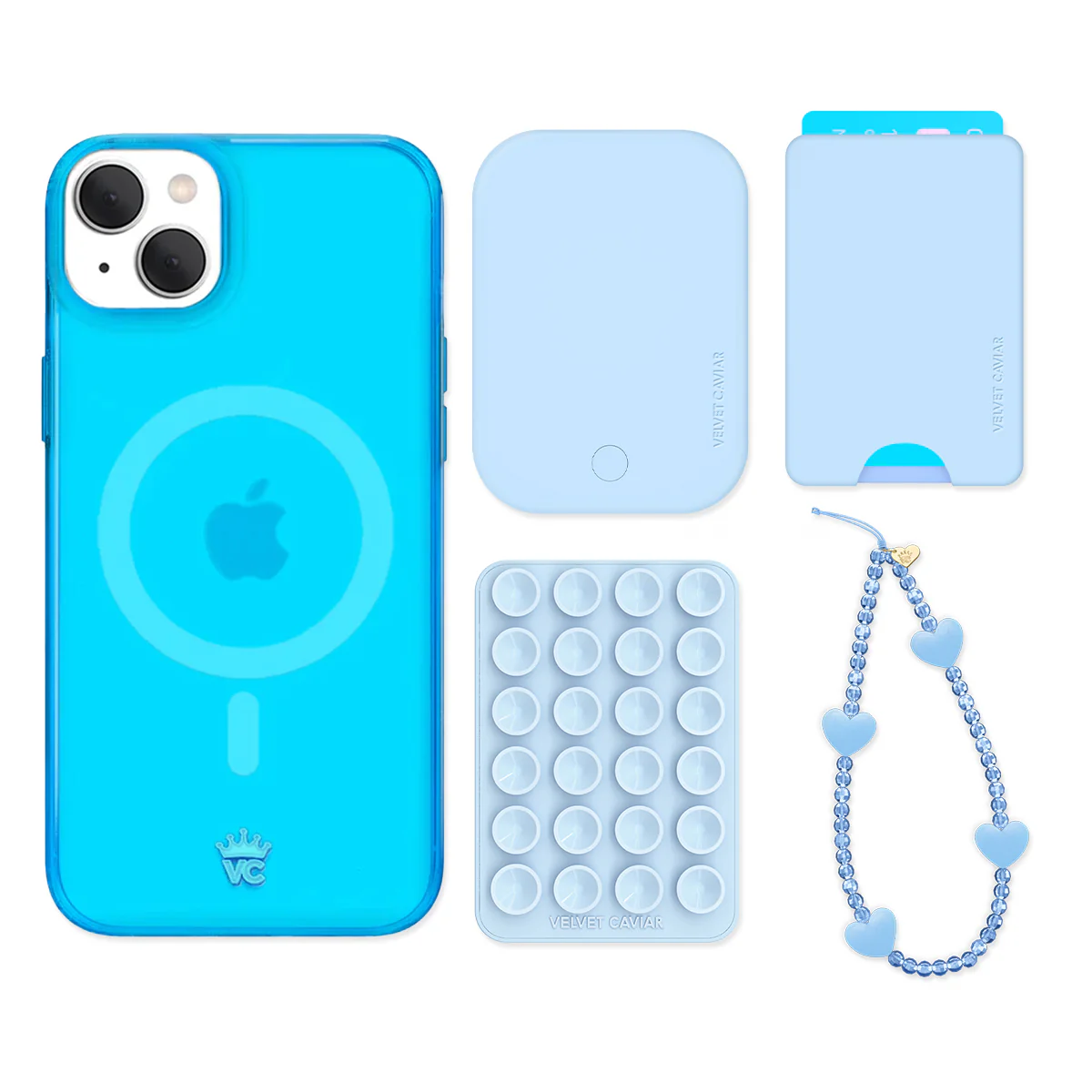 Neon Blue iPhone Bundle Set - Wallet - Image 8