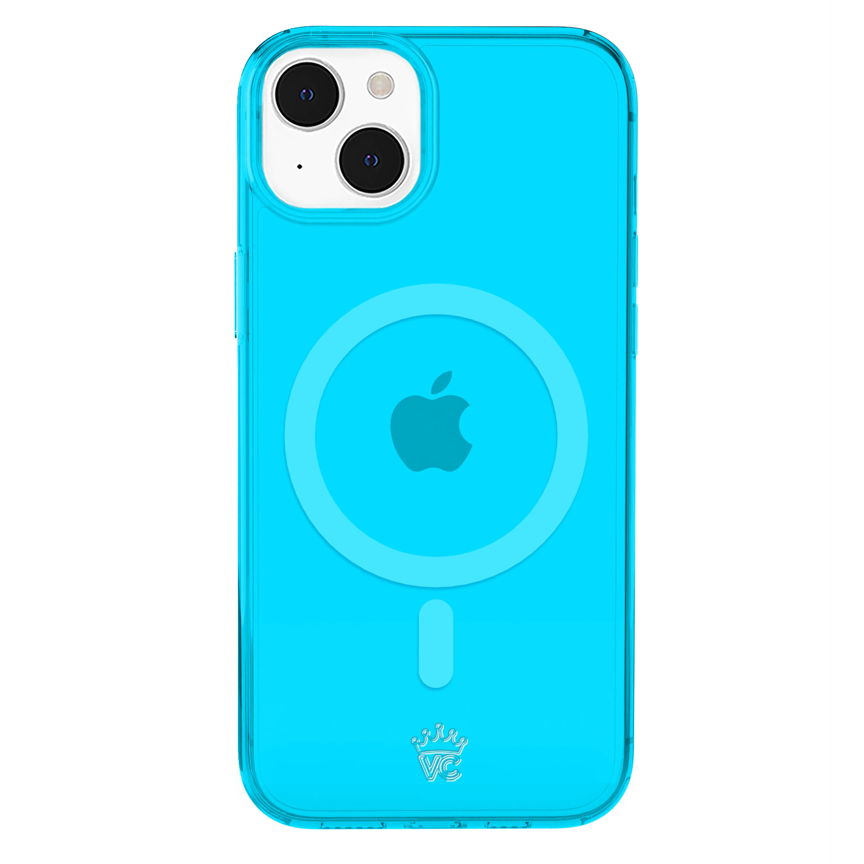 Neon Blue Clear iPhone Case - Image 107