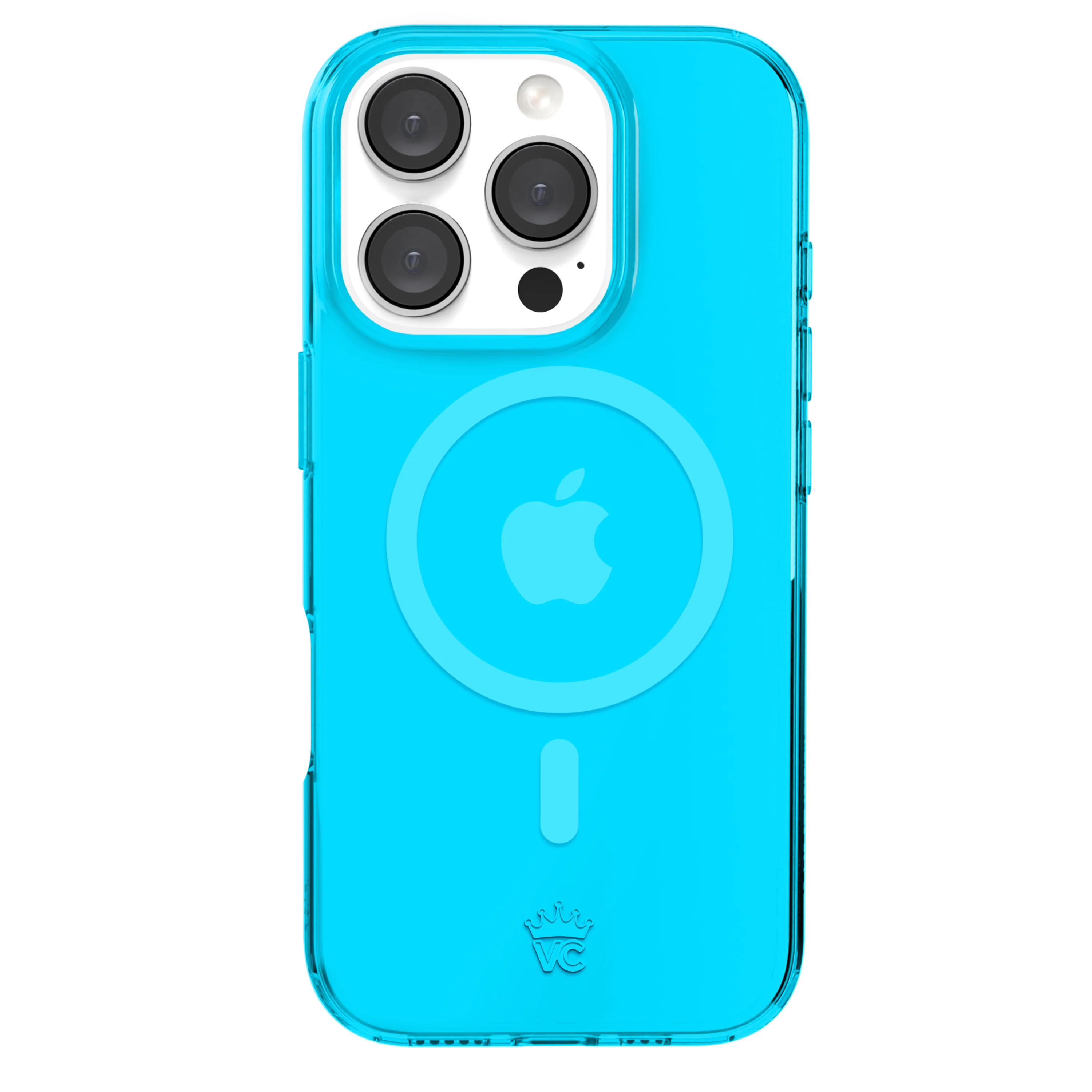 Neon Blue Clear iPhone Case - Image 117