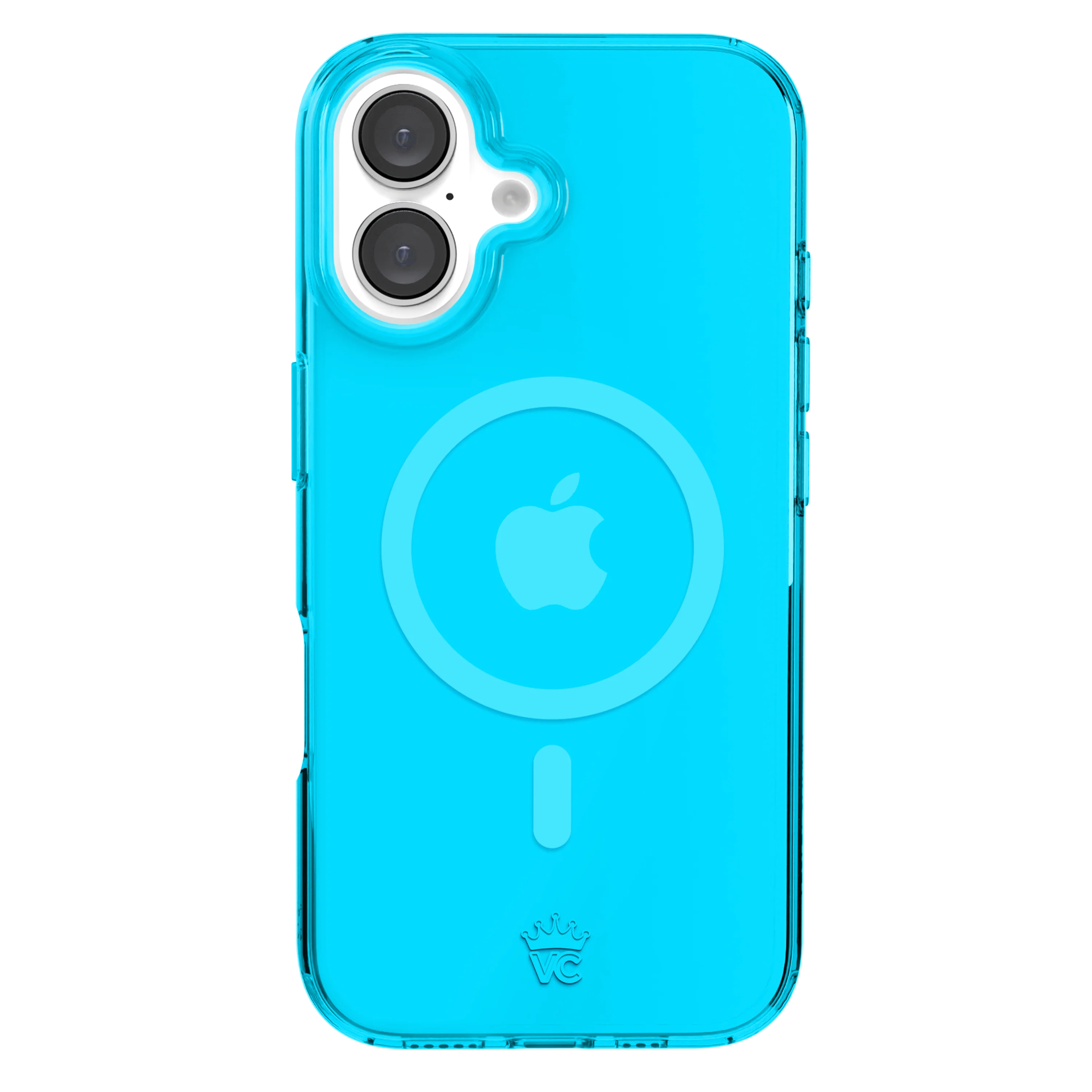 Neon Blue Clear iPhone Case - Image 127