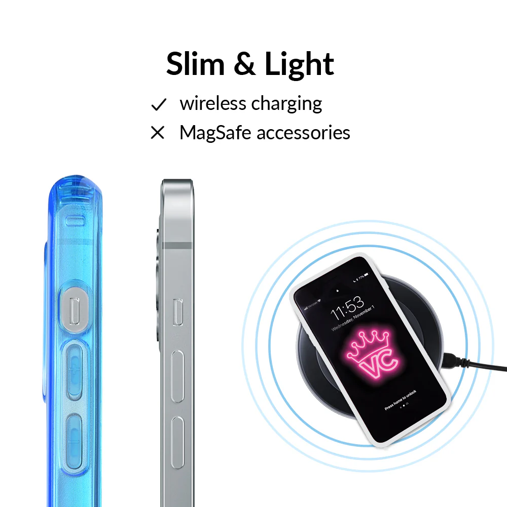 Neon Blue Clear iPhone Case - Image 20