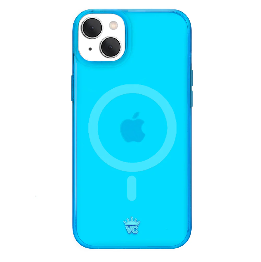 Neon Blue Clear iPhone Case - Image 72